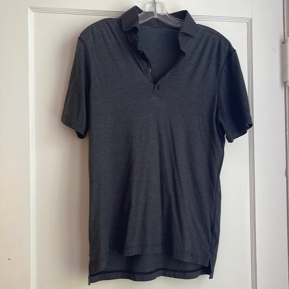 MENS DARK GREY LULULEMON POLO
